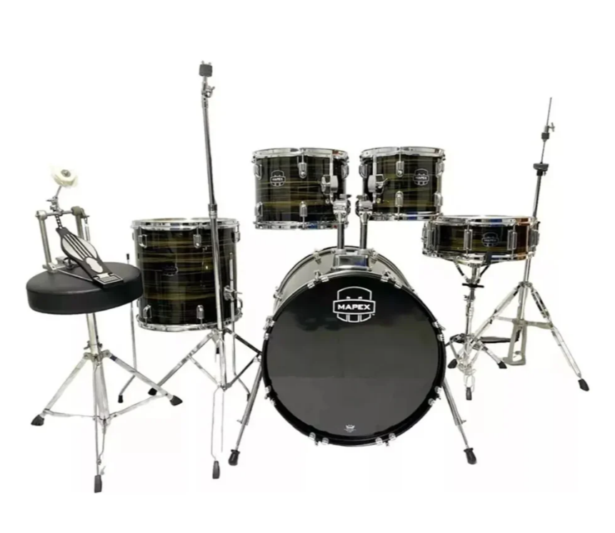 Batería Acústica Mapex Comet Cm5295ftc + Platillo + Silla
