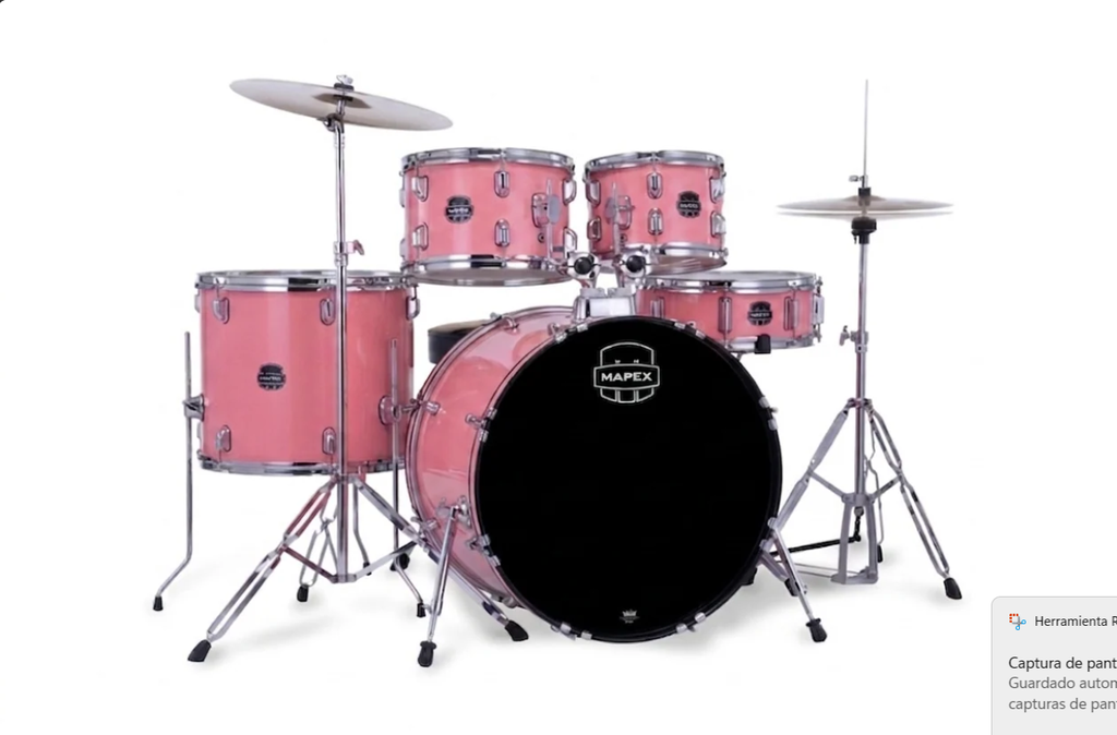 Batería Acústica Mapex Comet Cm5295ftc + Platillo + Silla
