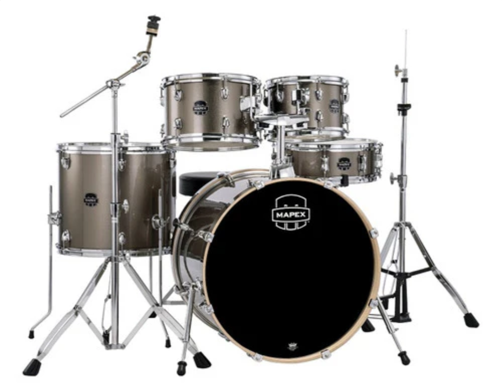 Batería Mapex Venus Ve5294ft-vx Color Café + Silla + Bases
