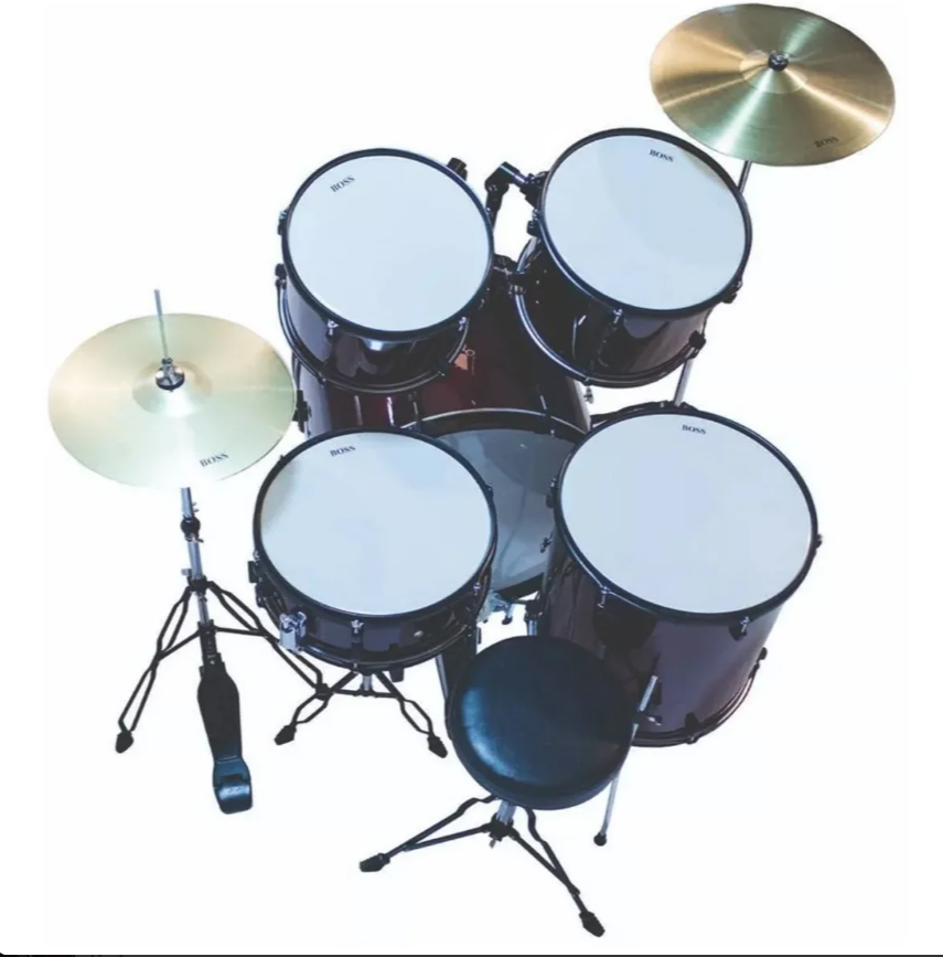 Bateria Acustica Boss Jbp0803 5 Piezas
