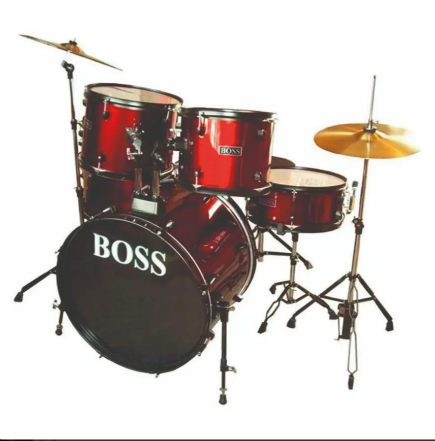 Bateria Acustica Boss Jbp0803 5 Piezas
