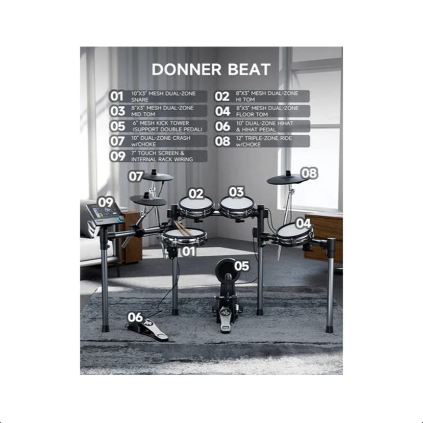 Bateria Electronica Donner Ec6989 Beat
