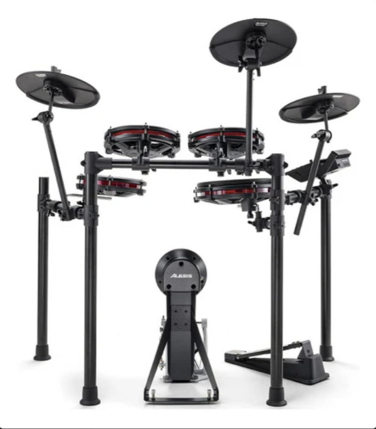 Batería Eléctrica Alesis Nitro Maxkitxus + Silla
