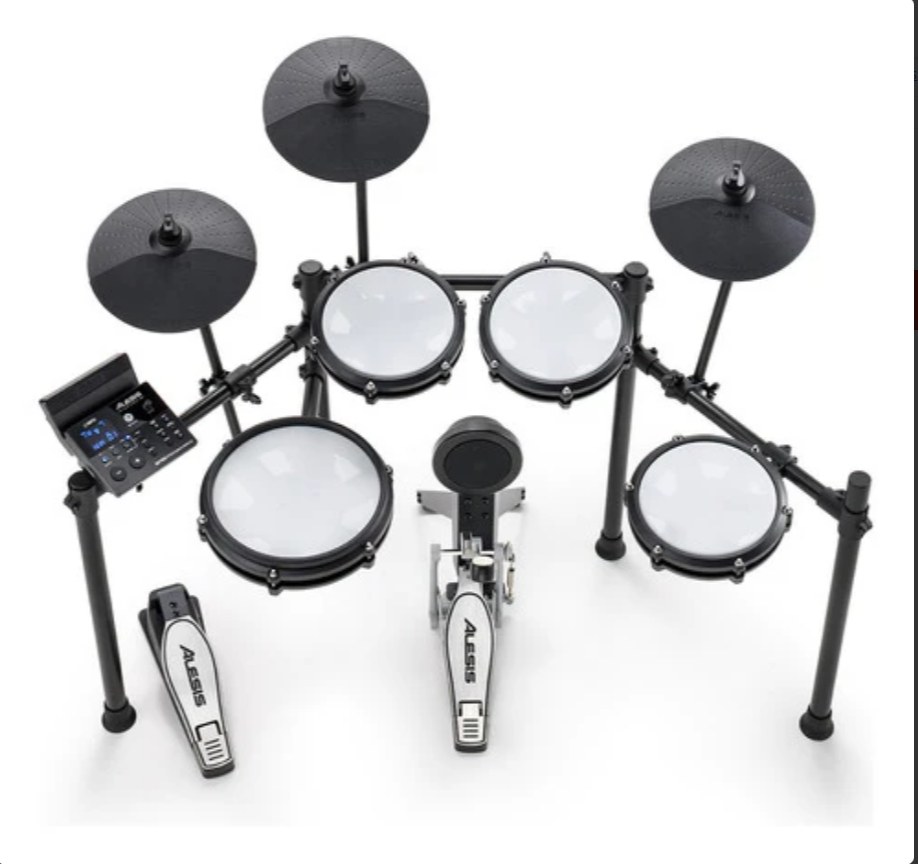 Batería Eléctrica Alesis Nitro Maxkitxus + Silla
