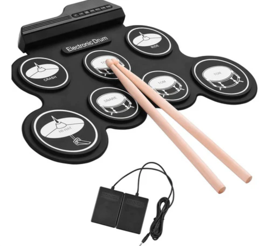 Kit Batería Electrónica Digital Drum + Pedal De Sustain
