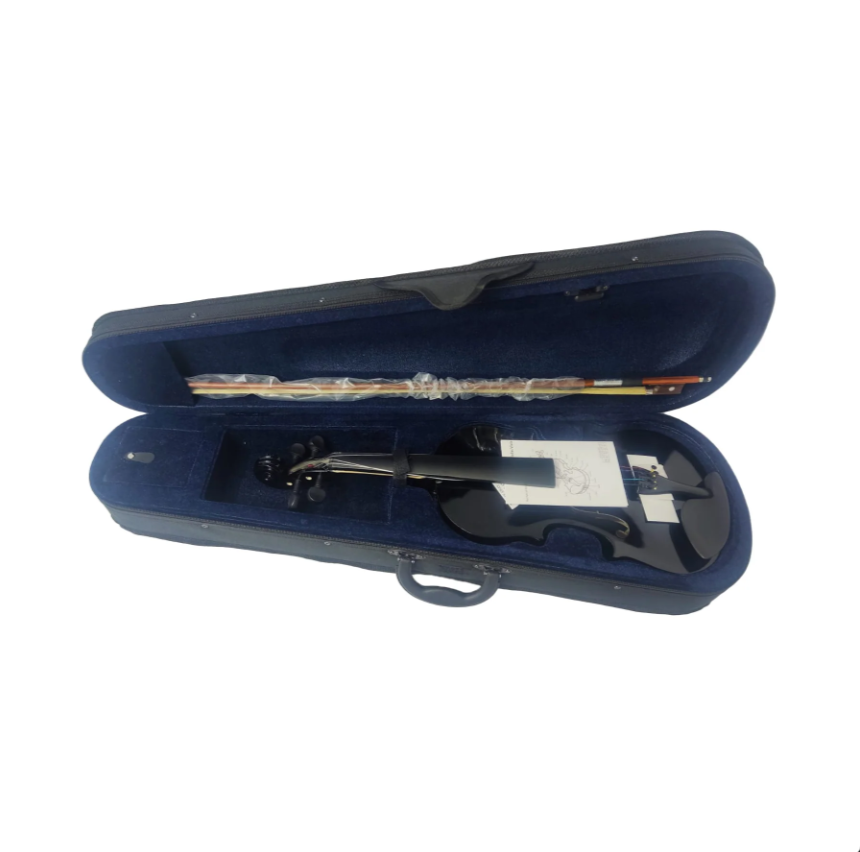 Violín Greko Vcb Bk 4/4 Negro + Estuche + Arco + Colofonia
