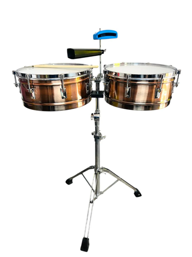 Timbal 5d2 Bronce Tmdbh 14 - 15 + Campana + Jam Block
