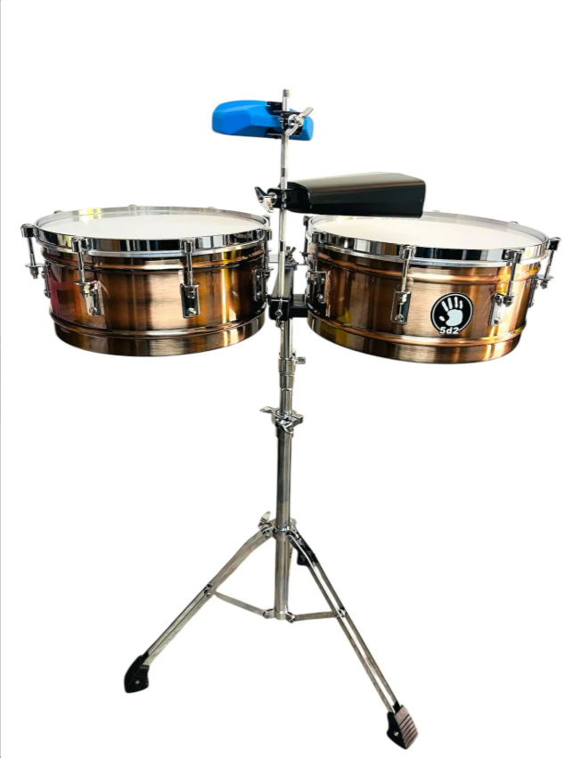 Timbal 5d2 Bronce Tmdbh 14 - 15 + Campana + Jam Block
