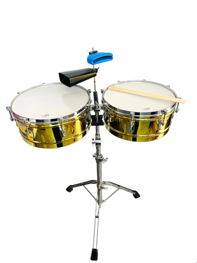 Timbal 5d2 Dorado Tmd-gd 14-15 + Campana + Jam Block
