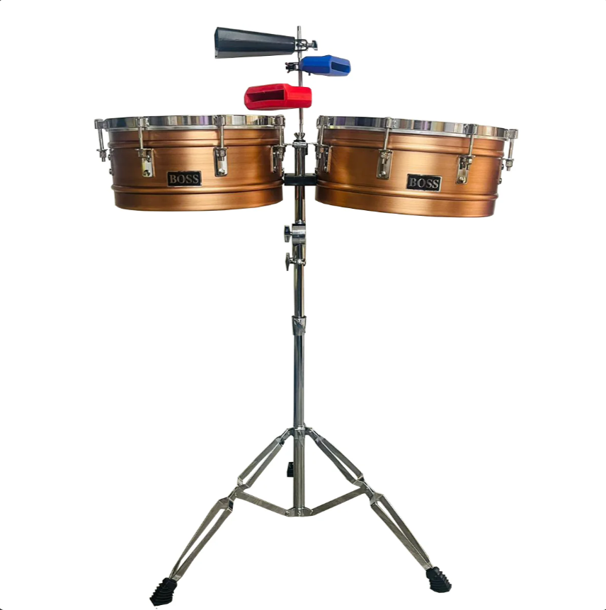 Timbal Latino Boss 14-15 Campana + Jamblock + Base +platillo
