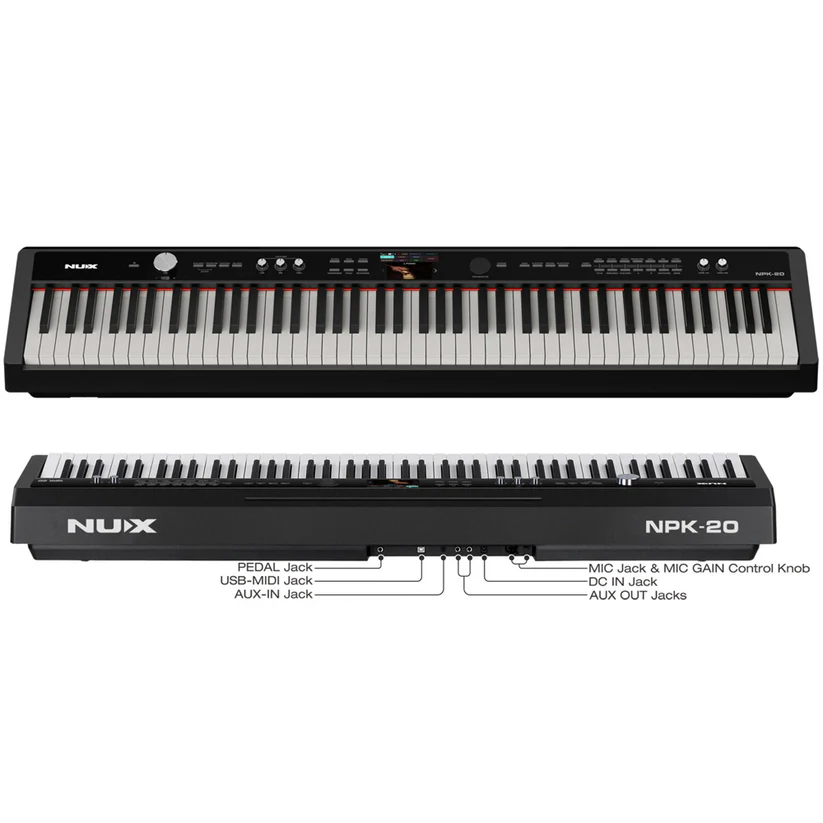 Piano Electrónico Digital Portátil Nux Npk-20 De 88 Teclas
