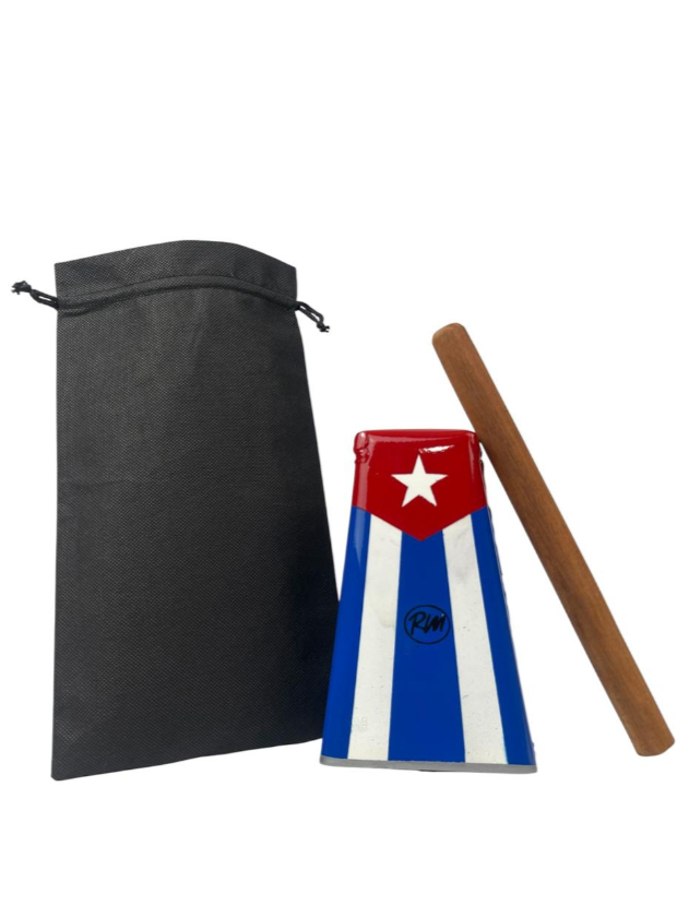 Campana Salsera Mediana Rm 17cm + Golpeador + Funda
