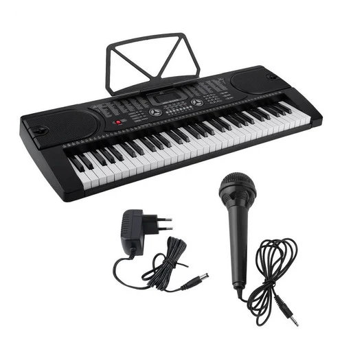 Teclado Organeta Mk2089 Under 61 Teclas Microfono Adaptador
