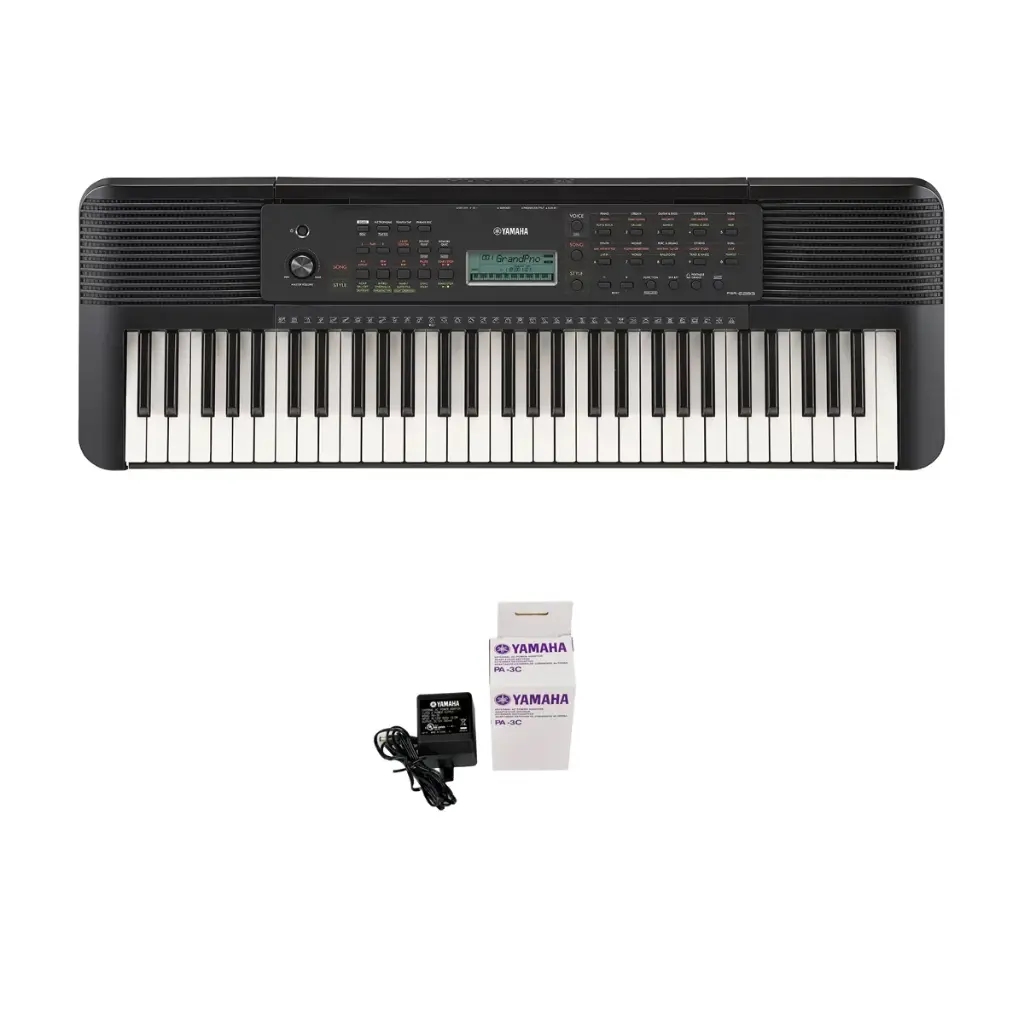 Teclado Organeta Yamaha Psr-e283 + Adaptador + Base + Silla
