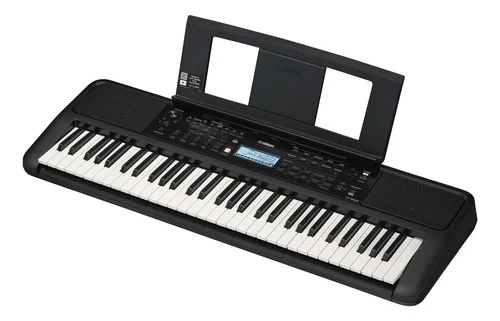 Teclado Organeta Yamaha Psr-e383 Adaptador + Base Doble
