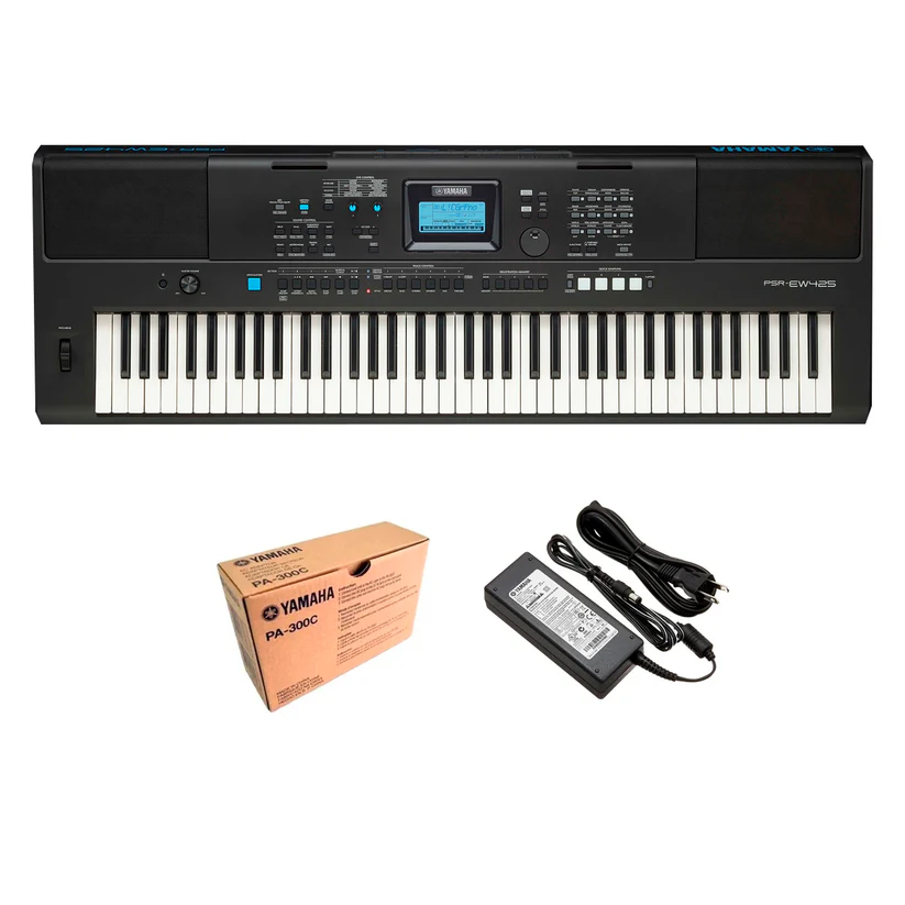 Teclado Yamaha Psr-ew425 Organeta 6 Octavas + Adaptador Original