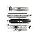 Armónica Cromática Easttop T1248nv - 12 Agujeros Clave De C
