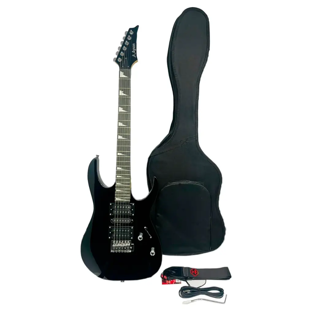 Guitarra Eléctrica Ayson Tipo Ibanez Gr170 + Estuche Y Cable
