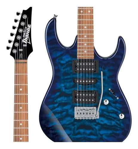 Guitarra Eléctrica Gio Grx70qa-tbb 6 Cuerdas
