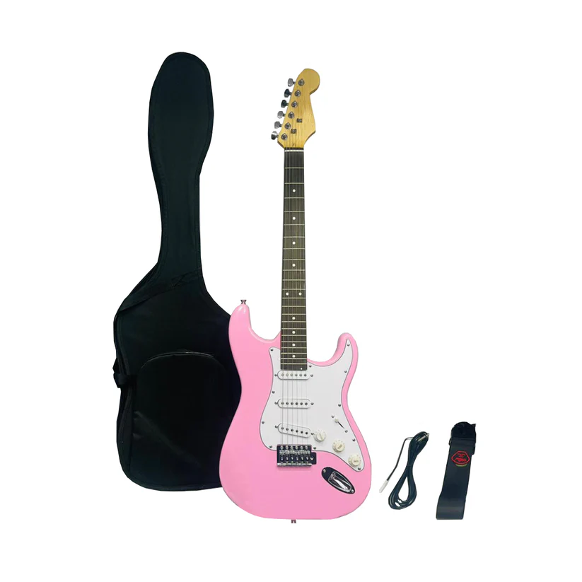 Guitarra Electrica Tipo Stratocaster Estuche Cable + Correa
