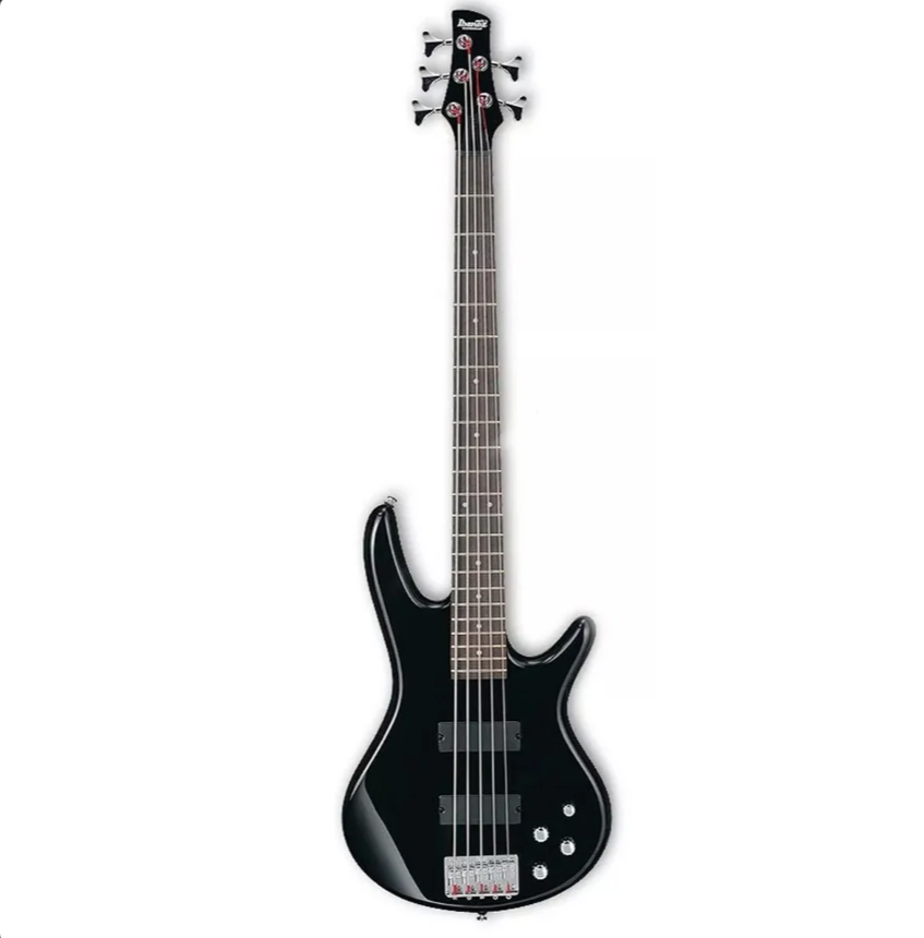 Bajo Electrico 5 Cuerdas Ibanez Gsr-205 Negro + Estuche Semi
