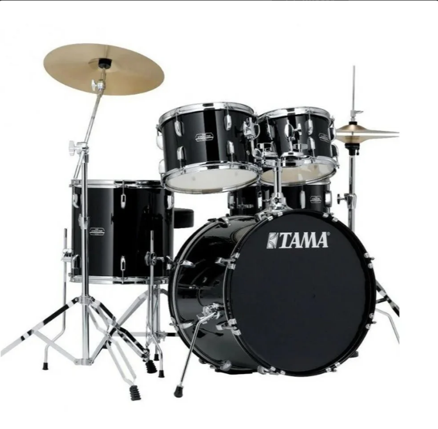 Bateria Tama Stagestar Sg52kh5c-bk + Bases + Platillos
