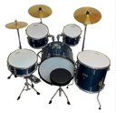 Batería Acústica DM1000 5 Piezas + Platillos + Base + Silla
