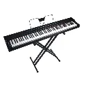 Piano Digital 88 Teclas Semipesada Base Doble Forro En Lona
