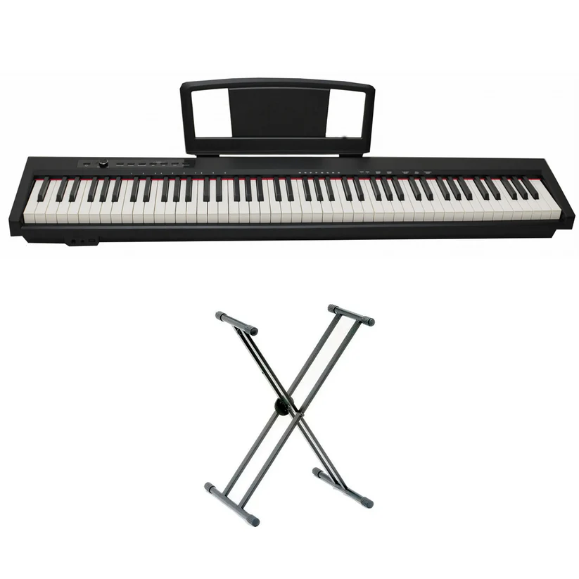 Piano Digital Ayson De 88 Teclas Con Sensibilidad + Base
