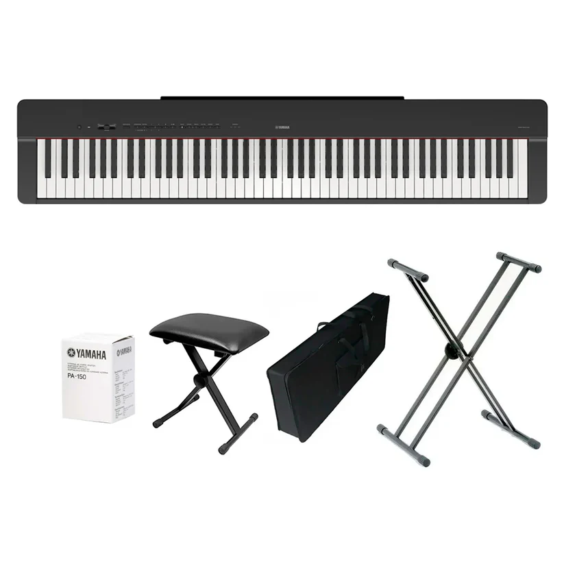 Piano Digital Yamaha P-225 88 Teclas Base + Silla + Estuche
