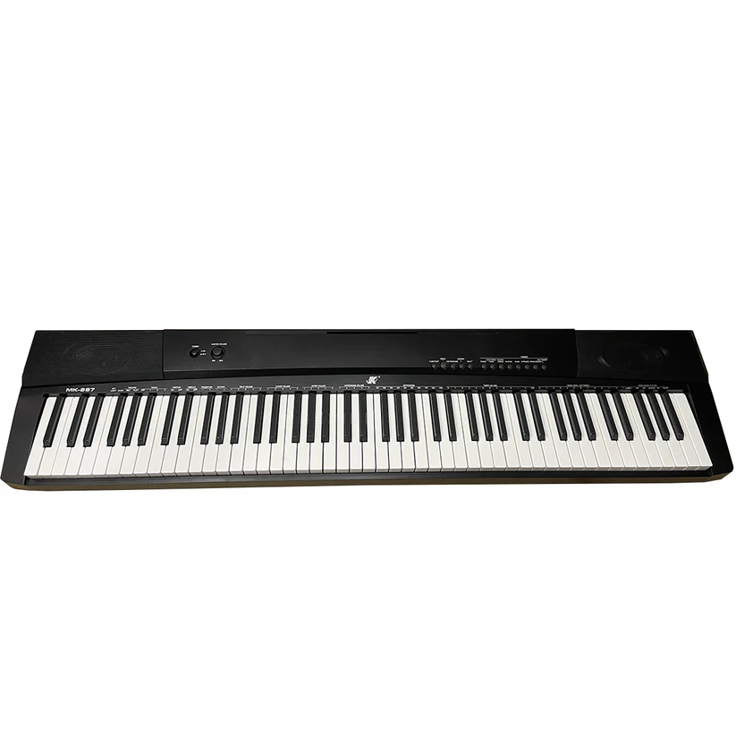 Piano Teclado Electrónico Mk-887 Con Sensibilidad
