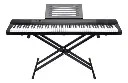 Piano Teclado Electrónico Mk-887 Sensibilidad + Base
