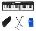 Teclado Organeta Casio Ct-s200 Negro Adapta + Base + Estuche

