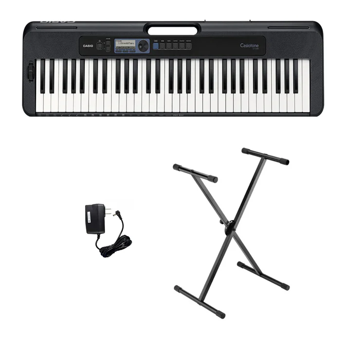 Teclado Organeta Casio Ct-s300 5 Octavas Adaptador + Base
