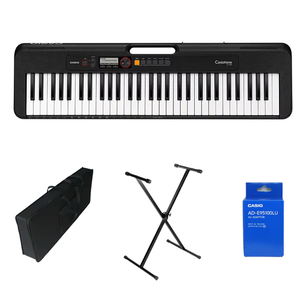 Teclado Organeta Casio Cts200 Negro Adapta + Base + Estuche

