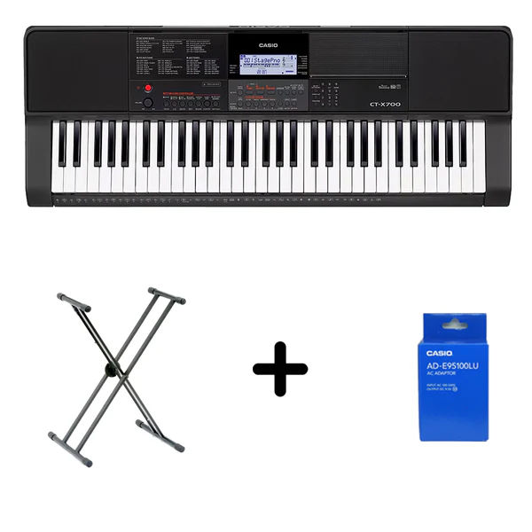 Teclado Organeta Casio Ctx700 + Adaptador + Base
