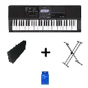Teclado Organeta Casio Ctx800 Adaptador + Base + Estuche
