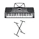 Teclado Organeta Mk2089 Under 61 Teclas Microfono Adaptador
