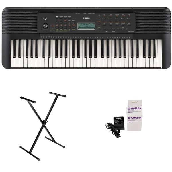 Teclado Organeta Yamaha Psr-e283 + Adaptador Original + Base
