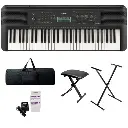 Teclado Organeta Yamaha Psr-e283 Adapta + Base+forro+silla
