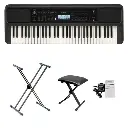 Teclado Organeta Yamaha Psr-e383 + Adaptador + Base + Silla

