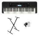 Teclado Organeta Yamaha Psr-e383 Adaptador Original + Base
