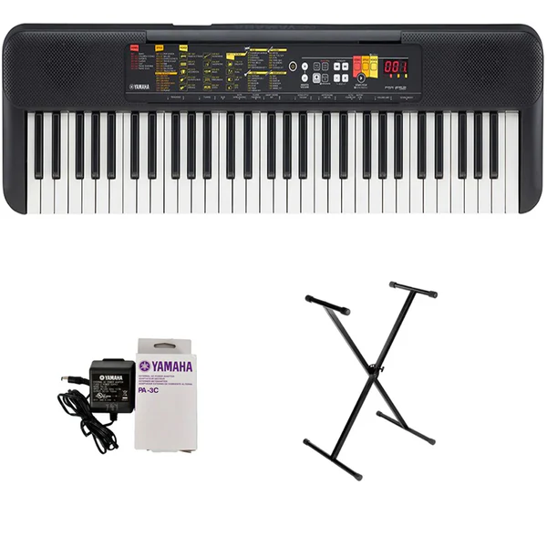 Teclado Organeta Yamaha Psr-f52 + Base + Adaptador Original
