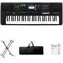 Teclado Yamaha Organeta Psr-e473 + Adaptador + Base + Forro
