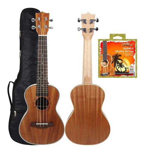 Ukelele Concierto Encordado Adicional + Estuche
