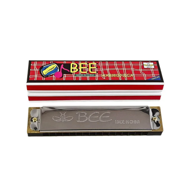 Armónica Bee Df16 - 16 Agujeros En Acero Inoxidable
