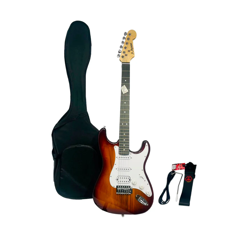 Guitarra Electrica Tipo Stratocaster Estuche Cable + Correa
