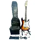 Kit Guitarra Eléctrica Amplificador 15w + Accesorios
