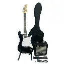 Kit Guitarra Electrica Con Amplificador Correa Cable
