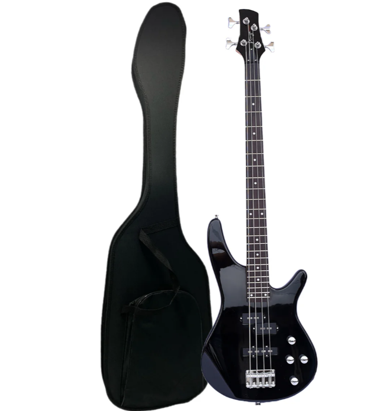 Bajo Eléctrico Ayson 4 Cuerdas + Estuche Semiduro
